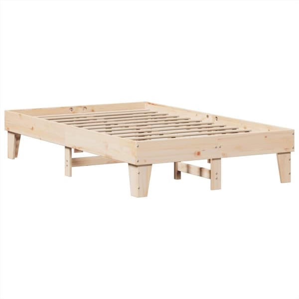 sengeramme uden madras 120x200 cm massivt fyrretræ