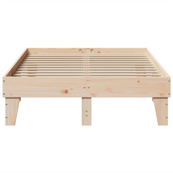 sengeramme uden madras 120x200 cm massivt fyrretræ