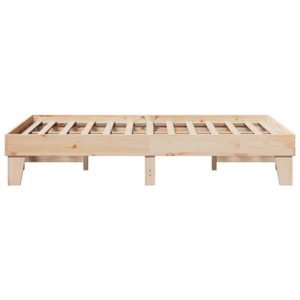 sengeramme uden madras 120x200 cm massivt fyrretræ