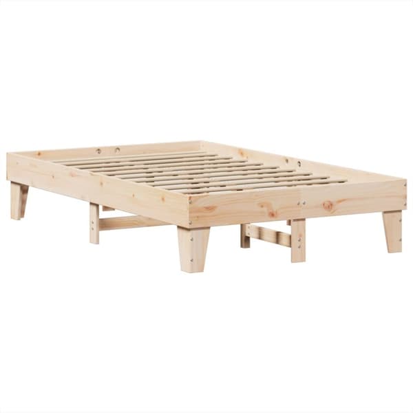 sengeramme uden madras 120x200 cm massivt fyrretræ