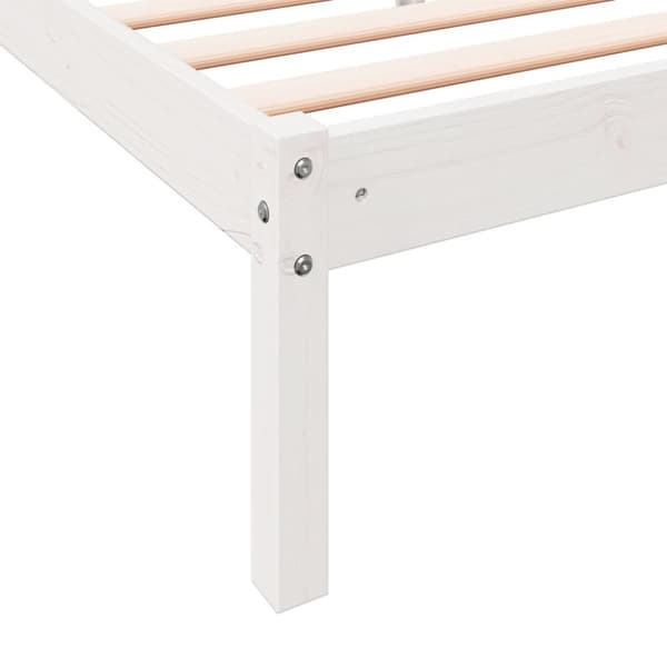 ekstra lang sengeramme uden madras 140x210 cm massivt fyrretræ