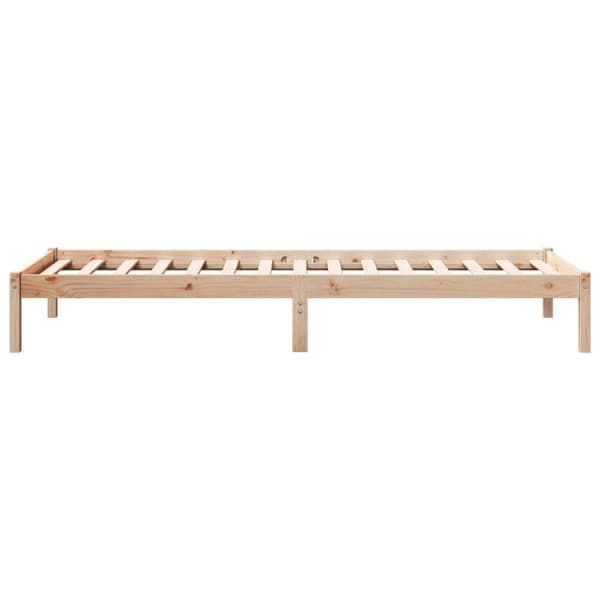 ekstra lang sengeramme uden madras 100x220 cm massivt fyrretræ