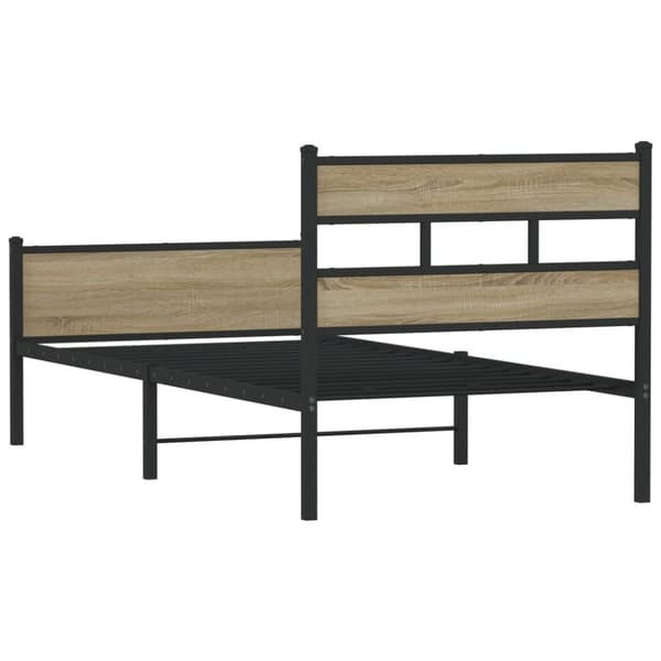 sengeramme 80x200 cm uden madras konstrueret træ sonoma-eg