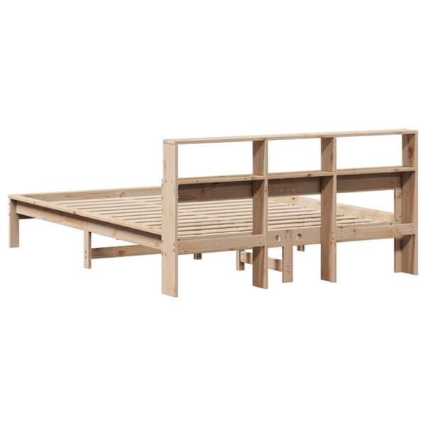 sengeramme uden madras 150x200 cm massivt fyrretræ