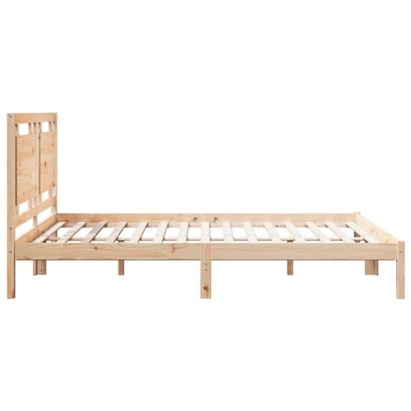 Sängynrunko erikoispitkä ilman patjaa 160x210 cm massiivipuu