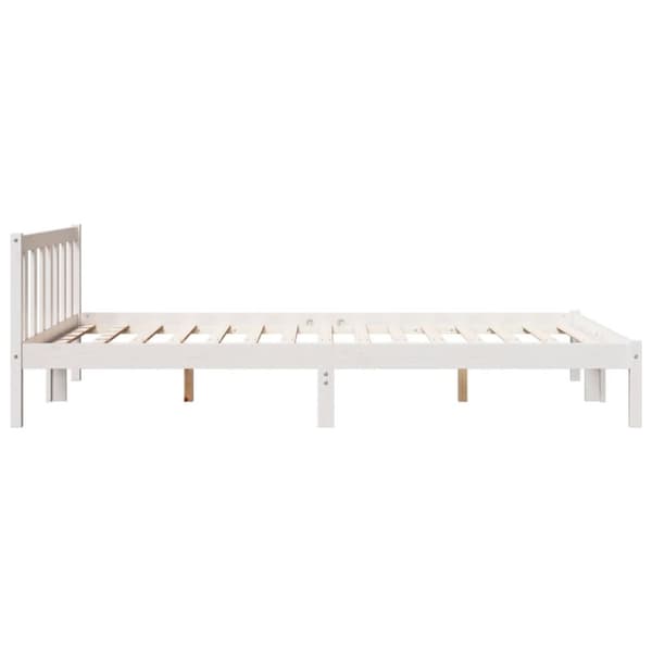 ekstra lang sengeramme uden madras 160x220 cm massivt fyrretræ