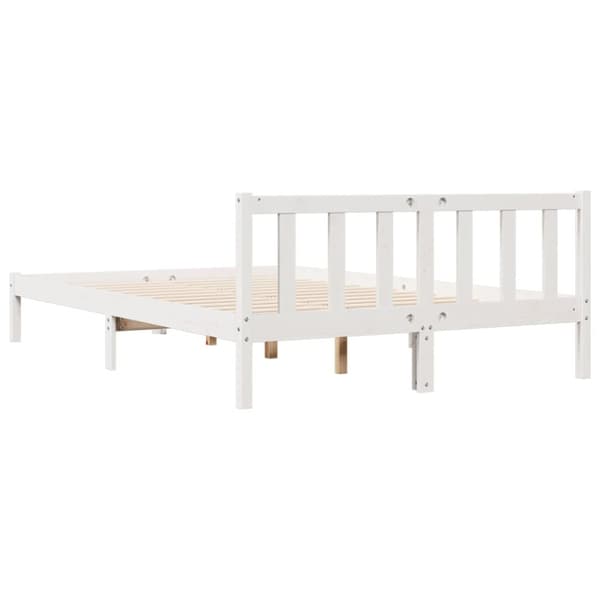 ekstra lang sengeramme uden madras 160x220 cm massivt fyrretræ