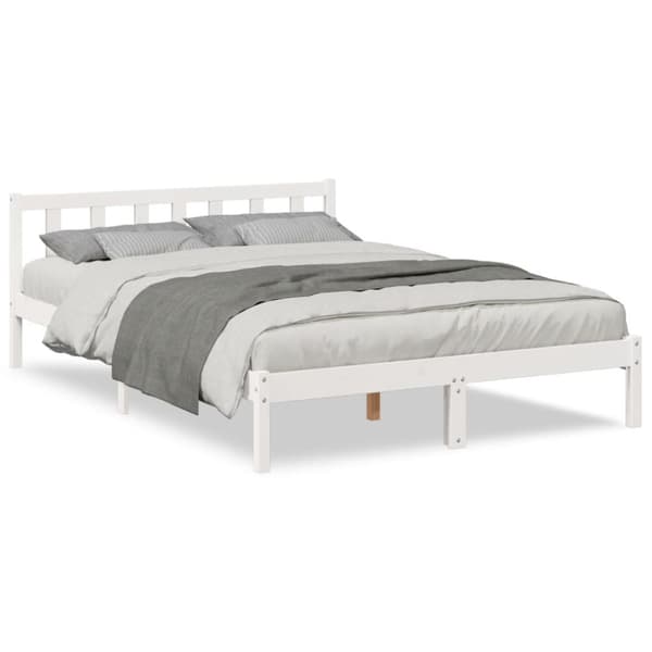 ekstra lang sengeramme uden madras 160x220 cm massivt fyrretræ