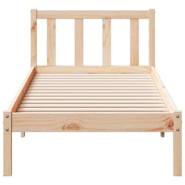 ekstra lang sengeramme uden madras 100x210 cm massivt fyrretræ