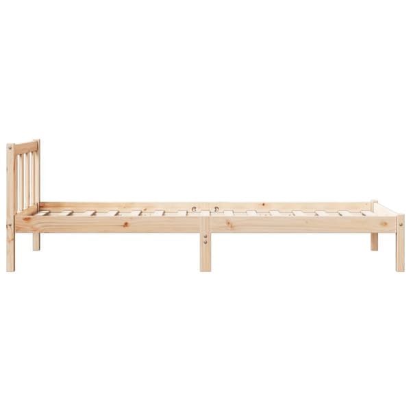 ekstra lang sengeramme uden madras 100x210 cm massivt fyrretræ