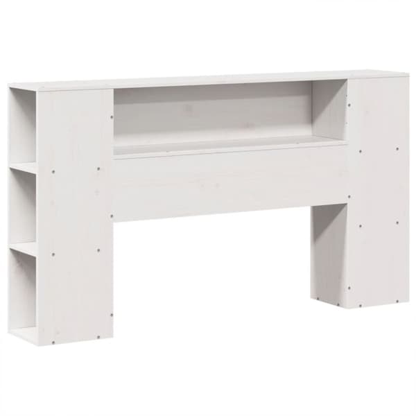 sengeramme uden madras 140x190 cm massivt fyrretræ hvid