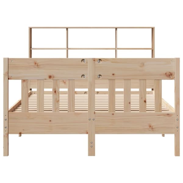 sengeramme uden madras 140x190 cm massivt fyrretræ