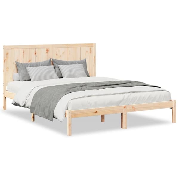 ekstra lang sengeramme uden madras 160x220 cm massivt træ