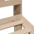 Miniatyrbillede 9 af 10: seng med reol uden madras 75x190 cm massivt fyrretræ
