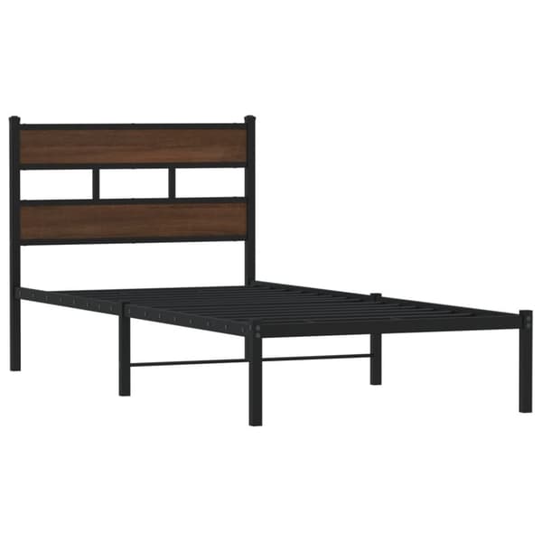 sengeramme m. sengegavl 100x190 cm uden madras brunt eg
