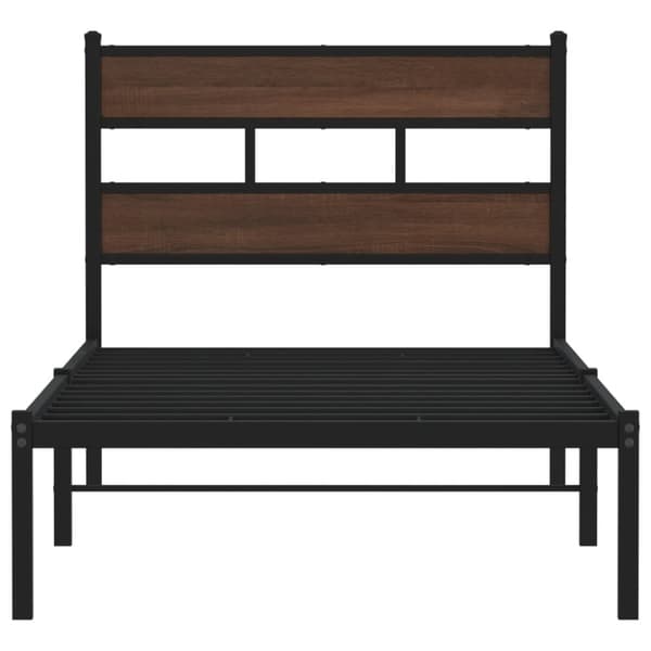 sengeramme m. sengegavl 100x190 cm uden madras brunt eg