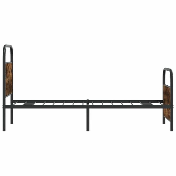 sengeramme 75x190 cm uden madras konstrueret træ røget eg