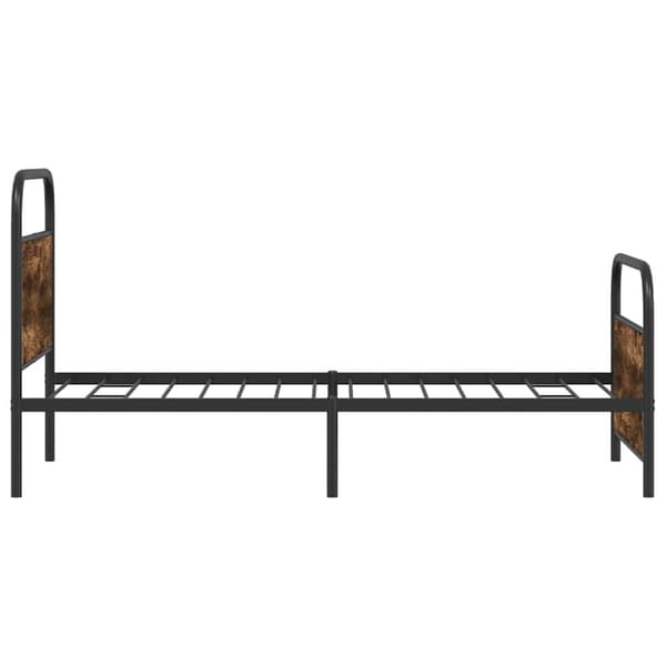 Sänky ilman patjaa 90x200 cm savustettu tammi