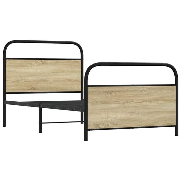 Sänky ilman patjaa 107x203 cm Sonoma Oak