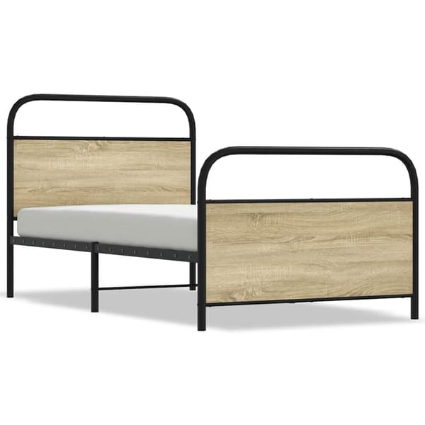 Sänky ilman patjaa 107x203 cm Sonoma Oak