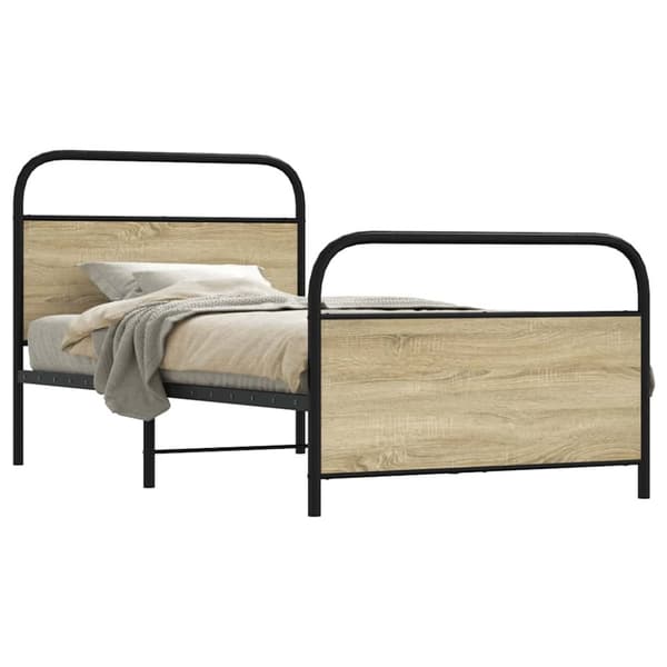 Sänky ilman patjaa 107x203 cm Sonoma Oak