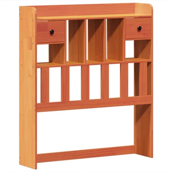 sengeramme uden madras 75x190 cm massivt fyrretræ gyldenbrun