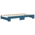 Miniatyrbillede 8 af 10: daybed med udtræk 100x200 cm velour blå