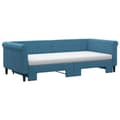 Miniatyrbillede 3 af 10: daybed med udtræk og madras 90x200 cm velour blå