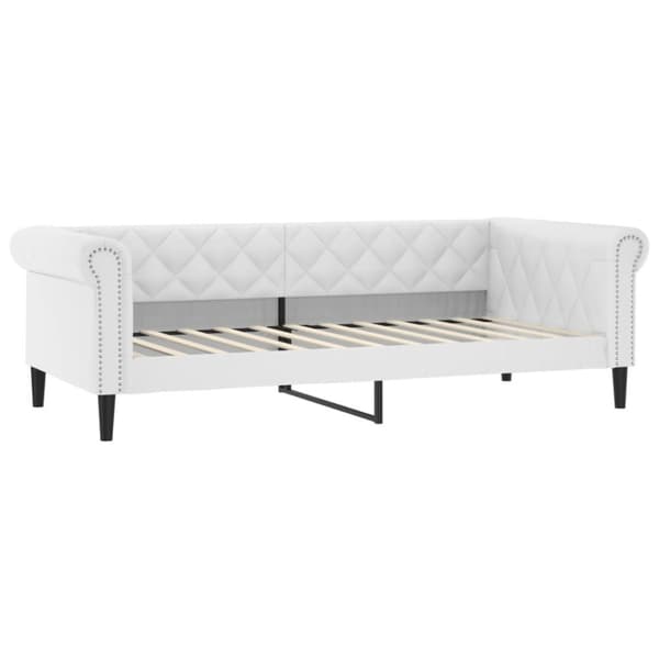 daybed 100x200 cm kunstlæder hvid