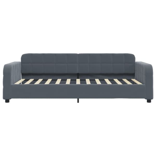 Dagbädd mörkgrå 100x200 cm sammet