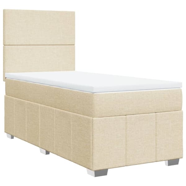 Continental sänky patjalla Cream Kangas 90x200 cm
