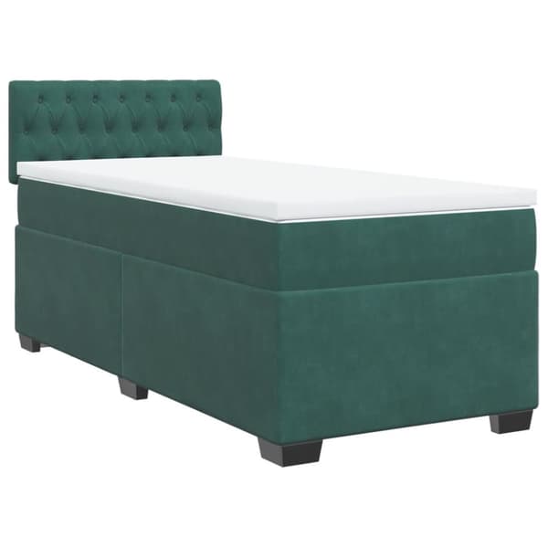 Continental Bed patja Green Velvet 80x200 cm