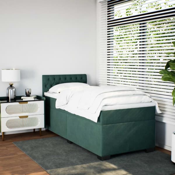 Continental Bed patja Green Velvet 80x200 cm