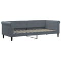Miniatyrbillede 2 af 8: daybed 80x200 cm velour mørkegrå