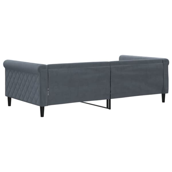 Dagbädd mörkgrå 100x200 cm sammet