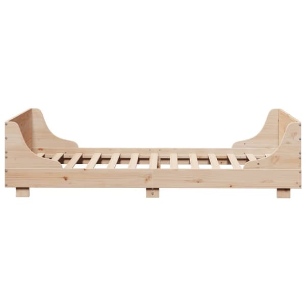 Sängram utan madrass 90x190 cm massiv furu
