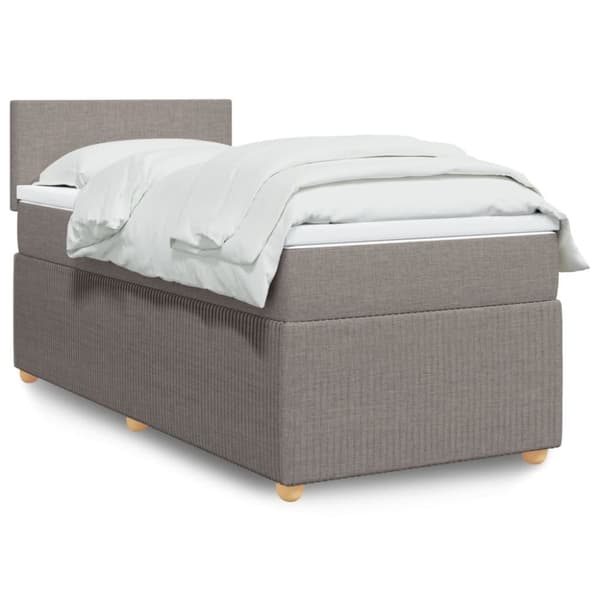 Continental sänky patjalla Taupe Kangas 90x190 cm