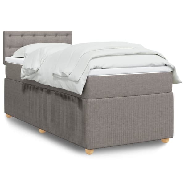 Continental sänky patjalla Taupe Kangas 90x190 cm