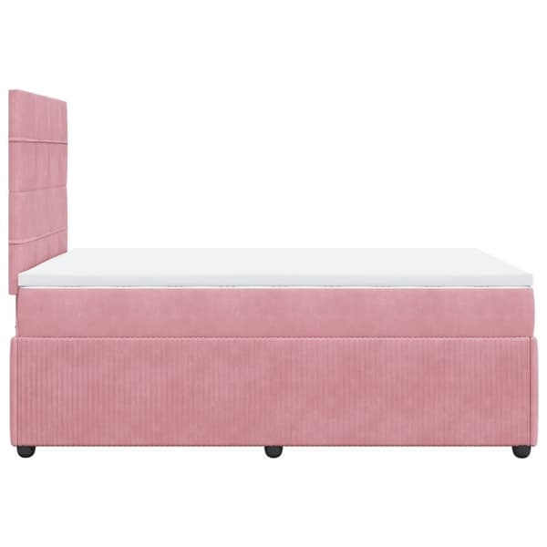 Continental sänky patjalla Pinkki 120x190 cm Velvet
