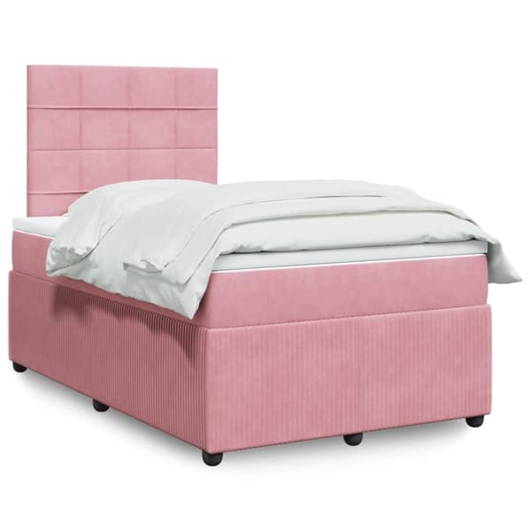 Continental sänky patjalla Pinkki 120x190 cm Velvet