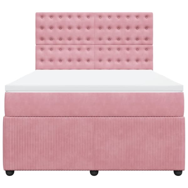 Continental sänky patjalla Pinkki 140x200 cm Velvet