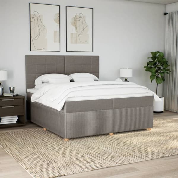 Continental sänky patjalla Taupe Kangas 200x200 cm