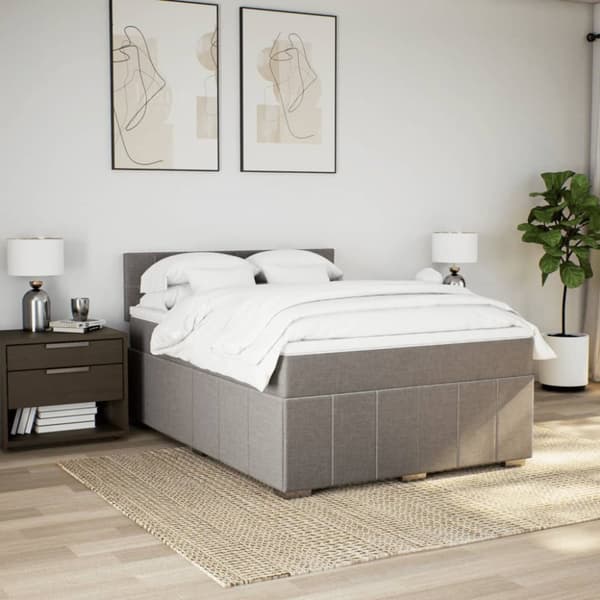 Continental sänky patjalla Taupe Kangas 160x200 cm