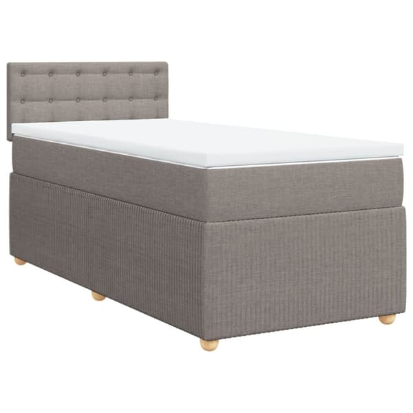Continental sänky patjalla Taupe Kangas 90x200 cm
