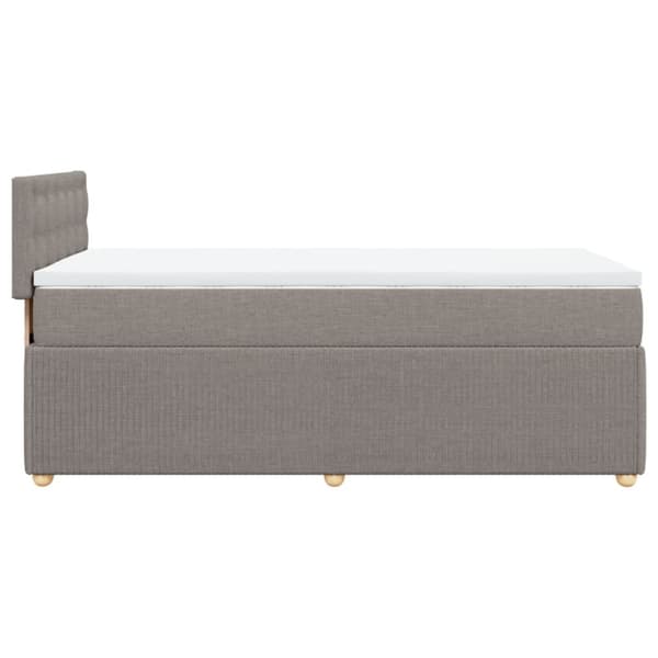 Continental sänky patjalla Taupe Kangas 90x200 cm
