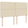 Miniatyrbillede 8 af 10: kontinentalseng med madras 180x200 cm stof cremefarvet