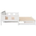Miniatyrbillede 6 af 10: daybed med udtræk og skuffer uden madras 90x200 cm hvid