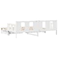 Miniatyrbillede 7 af 10: daybed med udtræk og skuffer uden madras 90x200 cm hvid