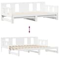 Miniatyrbillede 8 af 10: daybed med udtræk og skuffer uden madras 90x200 cm hvid