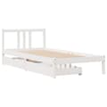 Miniatyrbillede 3 af 10: sengeramme uden madras 90x200 cm massivt fyrretræ hvid